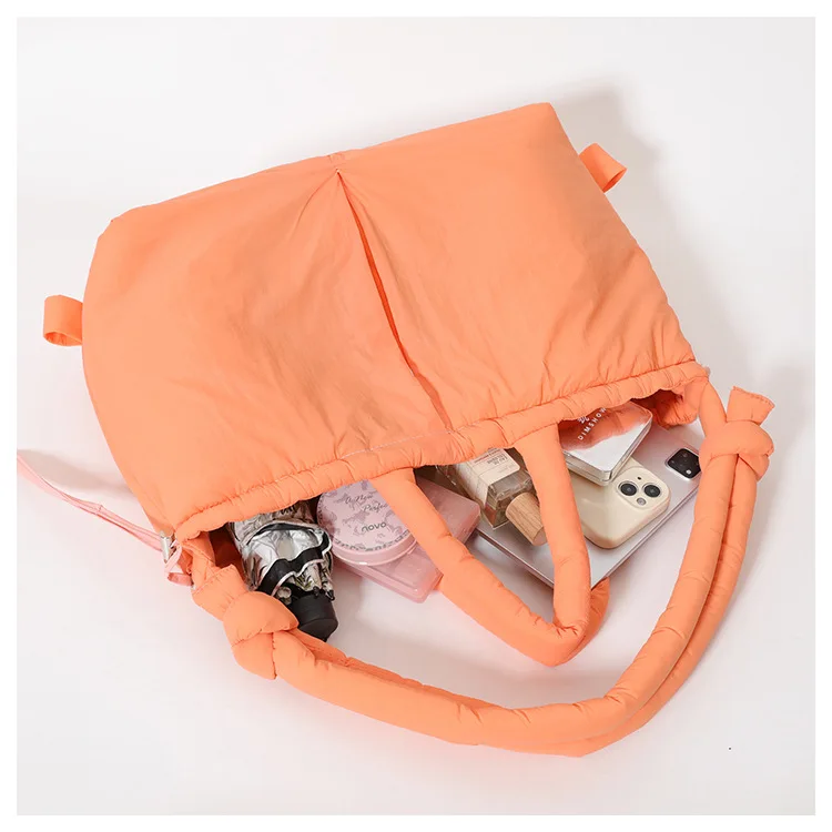 Women's New Bag Down Padded Jacket Bag Fashion Single Shoulder Tote Bag Backpack Crossbody Bag Mochila Femininas Large Tote Bag