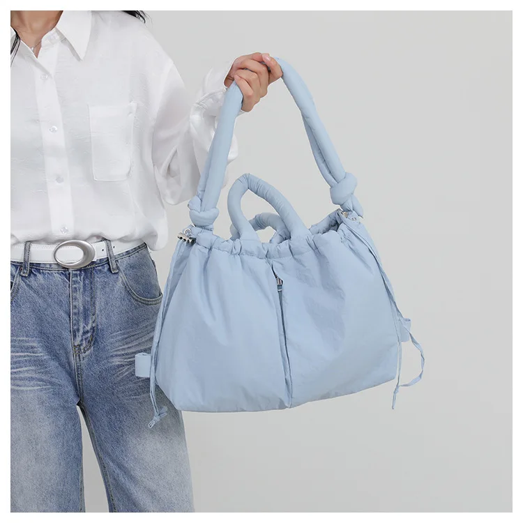 Women's New Bag Down Padded Jacket Bag Fashion Single Shoulder Tote Bag Backpack Crossbody Bag Mochila Femininas Large Tote Bag