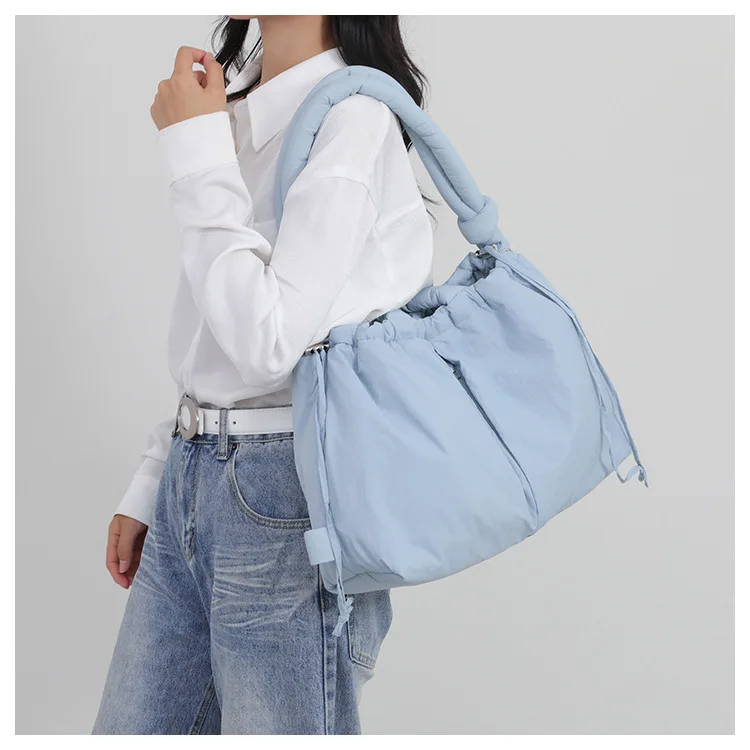 Women's New Bag Down Padded Jacket Bag Fashion Single Shoulder Tote Bag Backpack Crossbody Bag Mochila Femininas Large Tote Bag