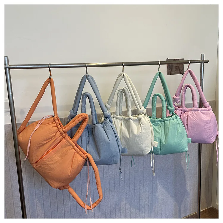 Women's New Bag Down Padded Jacket Bag Fashion Single Shoulder Tote Bag Backpack Crossbody Bag Mochila Femininas Large Tote Bag