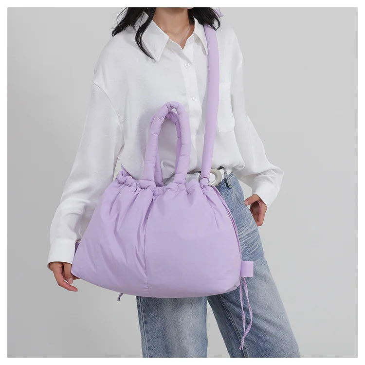 Women's New Bag Down Padded Jacket Bag Fashion Single Shoulder Tote Bag Backpack Crossbody Bag Mochila Femininas Large Tote Bag