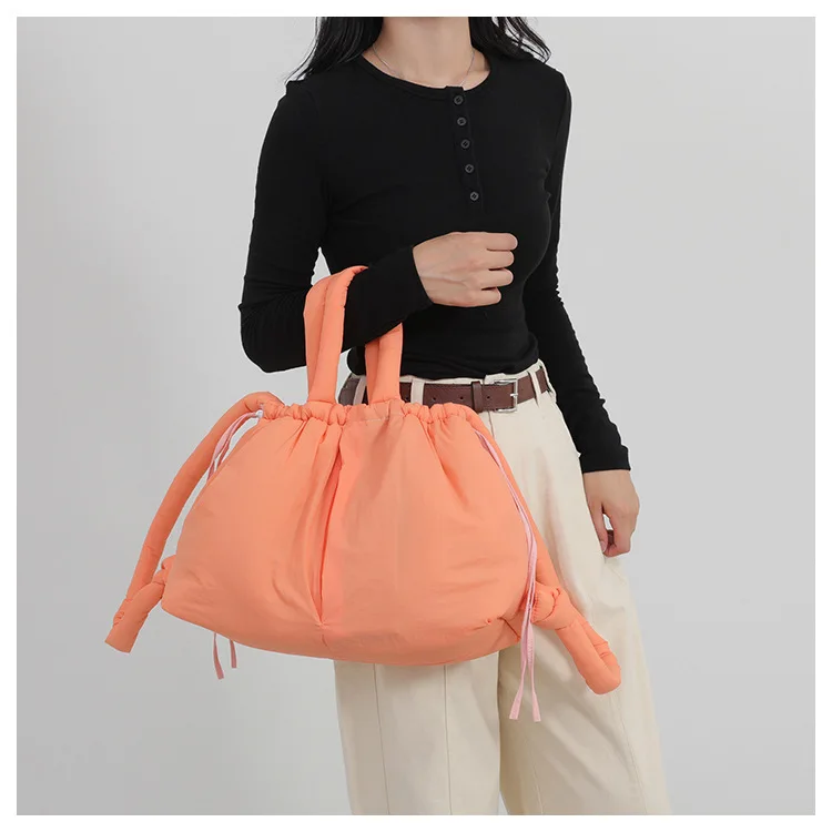 Women's New Bag Down Padded Jacket Bag Fashion Single Shoulder Tote Bag Backpack Crossbody Bag Mochila Femininas Large Tote Bag