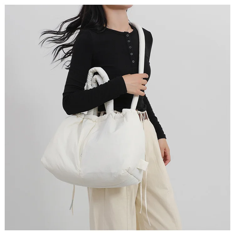 Women's New Bag Down Padded Jacket Bag Fashion Single Shoulder Tote Bag Backpack Crossbody Bag Mochila Femininas Large Tote Bag