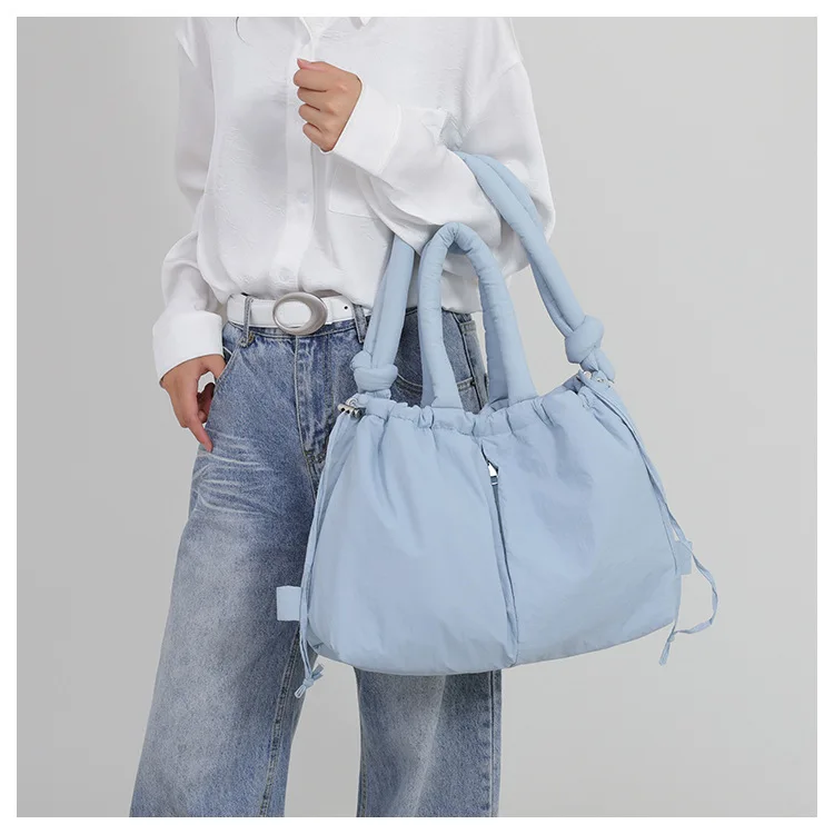 Women's New Bag Down Padded Jacket Bag Fashion Single Shoulder Tote Bag Backpack Crossbody Bag Mochila Femininas Large Tote Bag