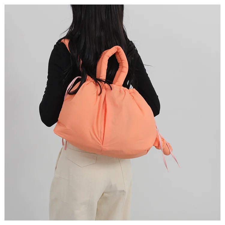 Women's New Bag Down Padded Jacket Bag Fashion Single Shoulder Tote Bag Backpack Crossbody Bag Mochila Femininas Large Tote Bag
