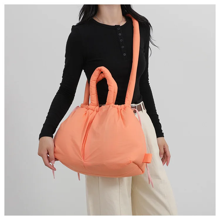 Women's New Bag Down Padded Jacket Bag Fashion Single Shoulder Tote Bag Backpack Crossbody Bag Mochila Femininas Large Tote Bag