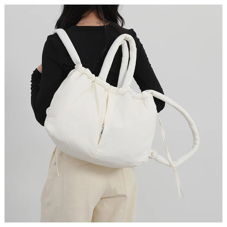 Women's New Bag Down Padded Jacket Bag Fashion Single Shoulder Tote Bag Backpack Crossbody Bag Mochila Femininas Large Tote Bag