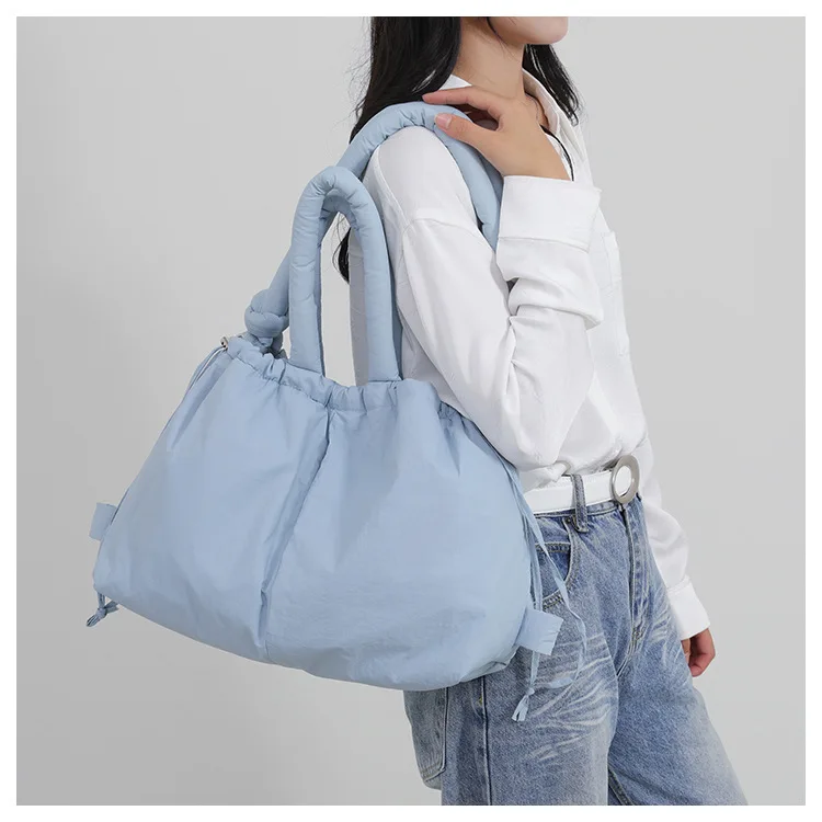 Women's New Bag Down Padded Jacket Bag Fashion Single Shoulder Tote Bag Backpack Crossbody Bag Mochila Femininas Large Tote Bag