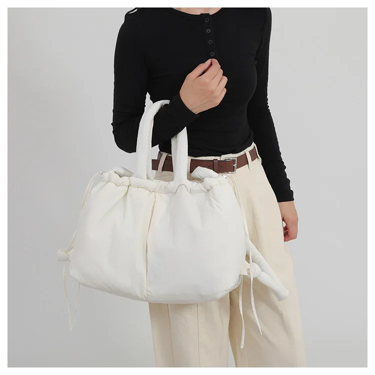 Women's New Bag Down Padded Jacket Bag Fashion Single Shoulder Tote Bag Backpack Crossbody Bag Mochila Femininas Large Tote Bag