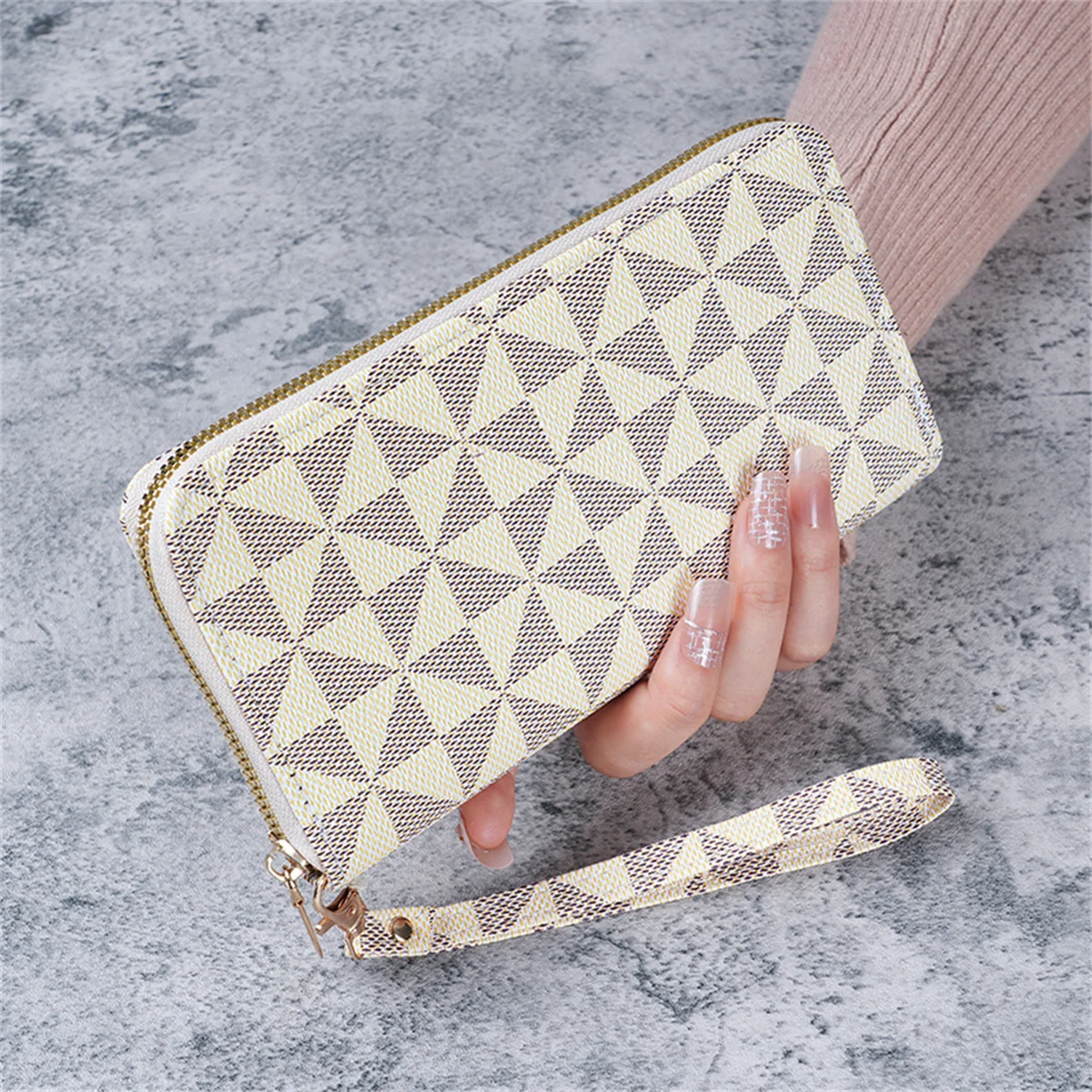 Cross-Border 2024 Spring New Men's and Women's Long Wallet Fashion Capacity Printing Coin Clutch Wallet Card Holder