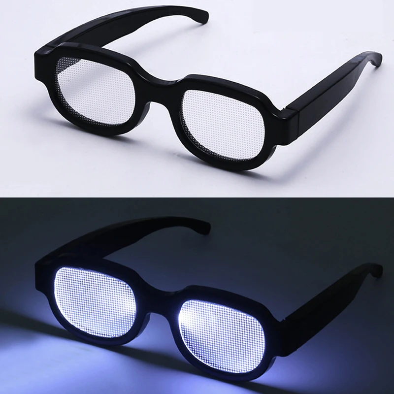 Japan Anime Detective Conan LED Light up Glasses color change funny Luminous crossdresser glasses Cosplay men Novelty Costumes