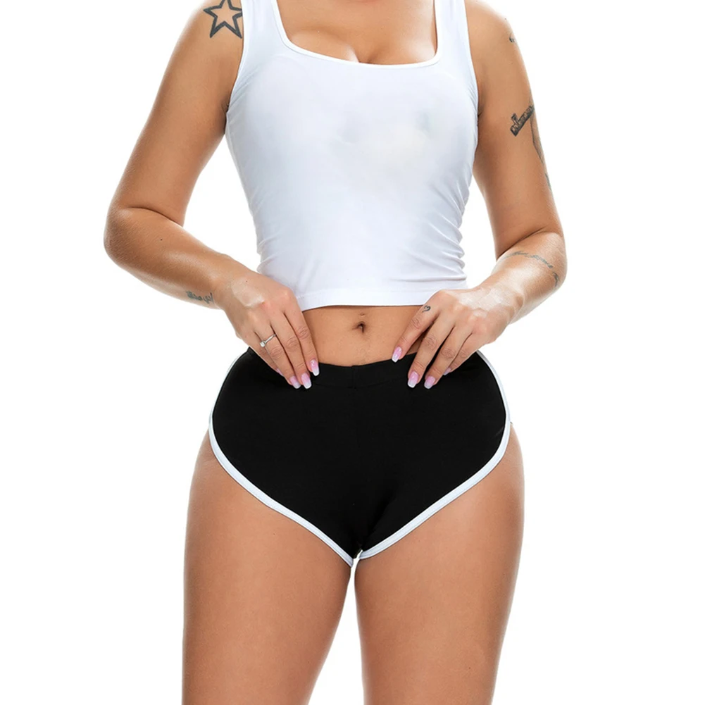 Summer Women's Casual Yoga Shorts Sports Fitness Workout Stretch Short Pants Female Middle Waist Home Shorts