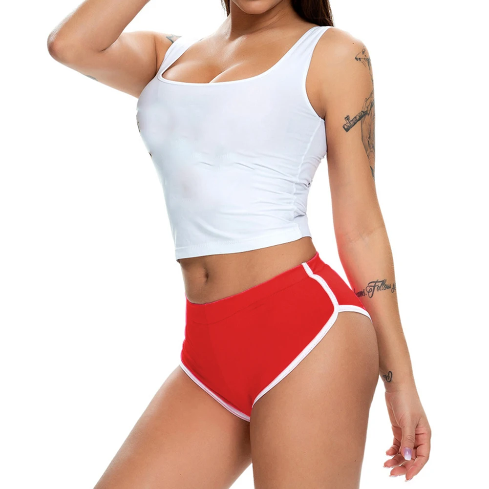 Summer Women's Casual Yoga Shorts Sports Fitness Workout Stretch Short Pants Female Middle Waist Home Shorts
