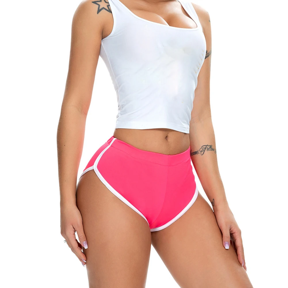 Summer Women's Casual Yoga Shorts Sports Fitness Workout Stretch Short Pants Female Middle Waist Home Shorts