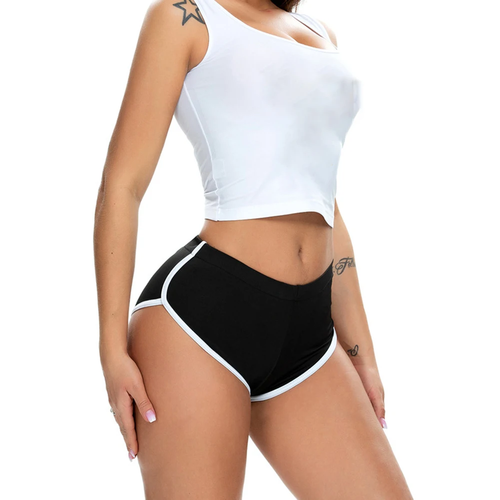 Summer Women's Casual Yoga Shorts Sports Fitness Workout Stretch Short Pants Female Middle Waist Home Shorts