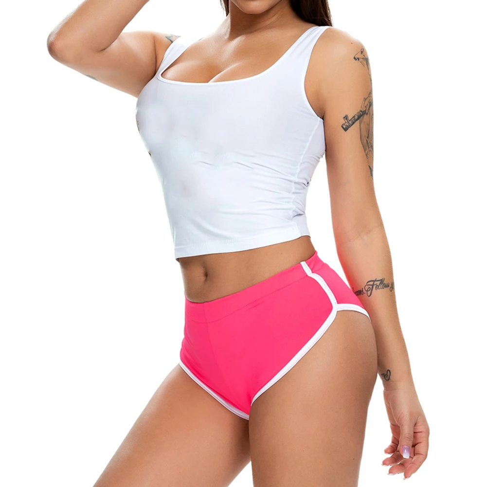 Summer Women's Casual Yoga Shorts Sports Fitness Workout Stretch Short Pants Female Middle Waist Home Shorts