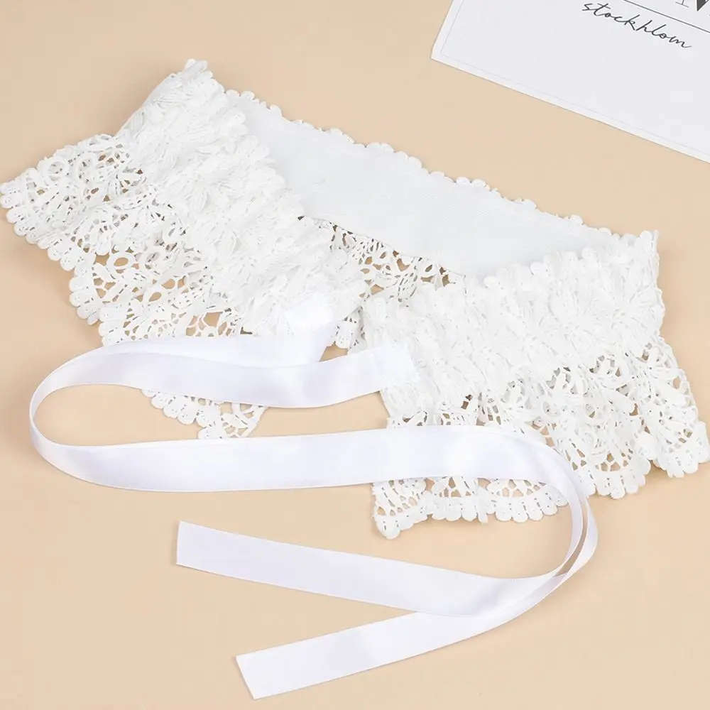 New Lace Tie Corset Wide Slimming Body Belts for Women Elastic High Waist Strap Stretch Shaping Girdle Cummerbands