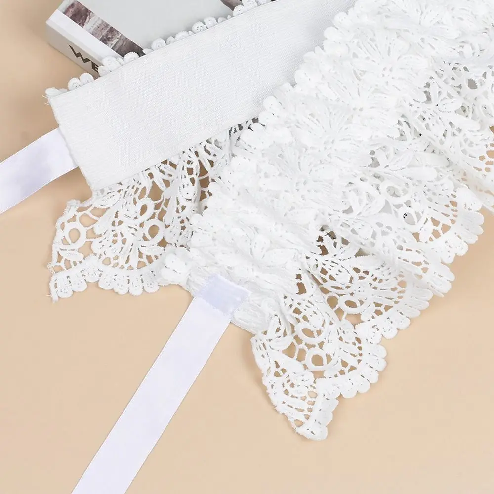 New Lace Tie Corset Wide Slimming Body Belts for Women Elastic High Waist Strap Stretch Shaping Girdle Cummerbands