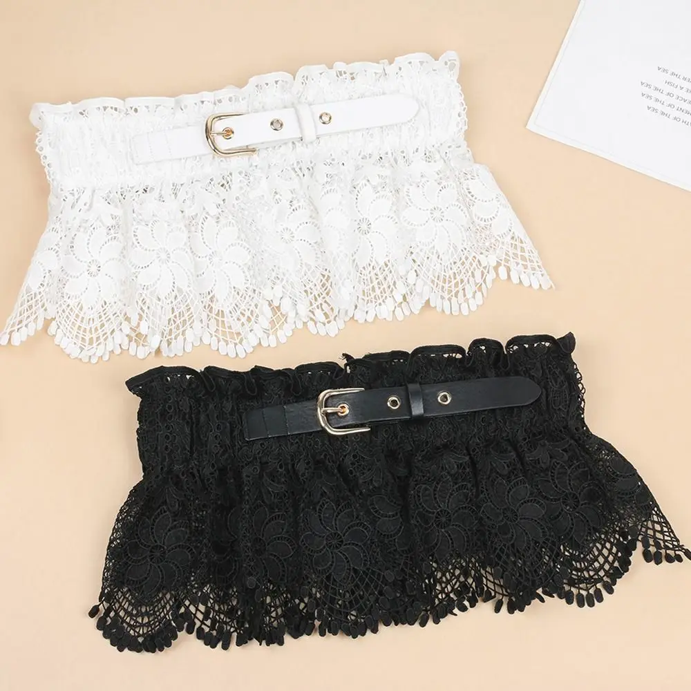 New Lace Tie Corset Wide Slimming Body Belts for Women Elastic High Waist Strap Stretch Shaping Girdle Cummerbands