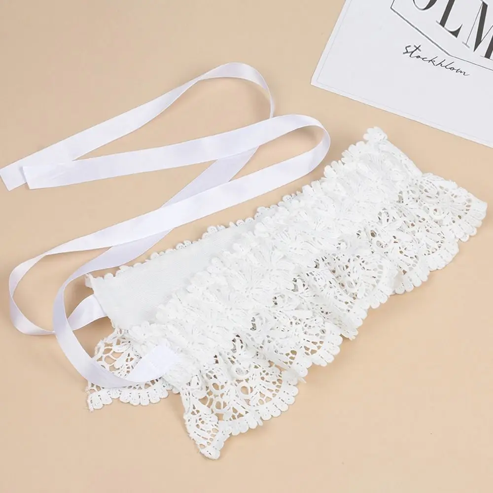 New Lace Tie Corset Wide Slimming Body Belts for Women Elastic High Waist Strap Stretch Shaping Girdle Cummerbands