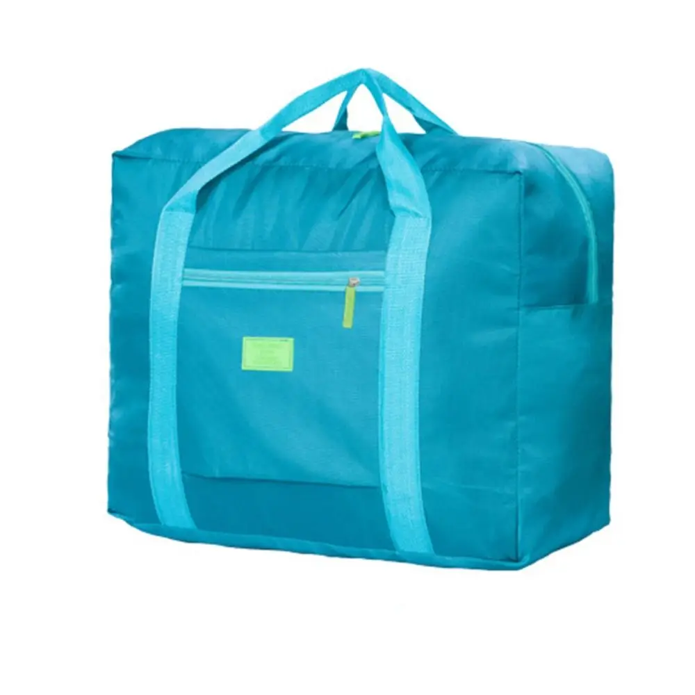 Portable Nylon Travel Luggage Bag Lightweight Large Capacity Fitness Handbag Folding Hand Grip Clothes Storage Bag