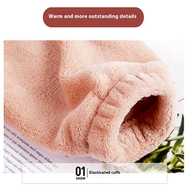 Fall and Winter Men and Women New Double-Sided Velvet Thickened Warm Suit Loose Coral Velvet Home Wear Loose Lazy Sleepwear