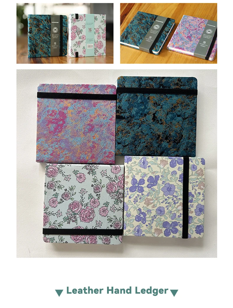 100% Cotton Square Watercolor Sketchbook 300gsm Paper Folded Drawing Pad Organ Sketch Notebook Student Watercolor Journal Book