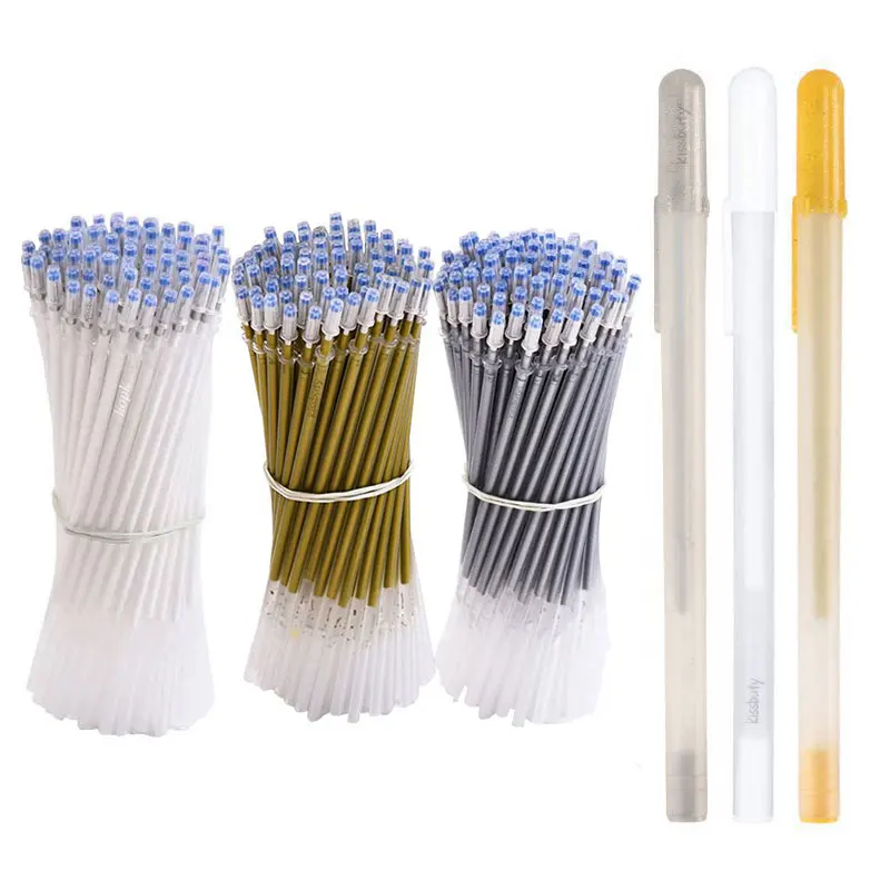 12/53 pcs Gel Pen Set Gold/Silver/White Gel Pens White Ink for Black Paper White Pen Drawing, Sketching, Illustration Deisgn