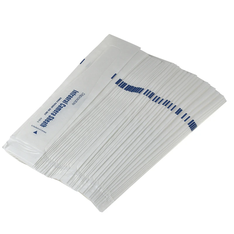 100pcs/box Dental Intraoral Camera Sheath Disposable Protective Cover Intraoral Camera Sleeves Oral Endoscope Sheath Clinic