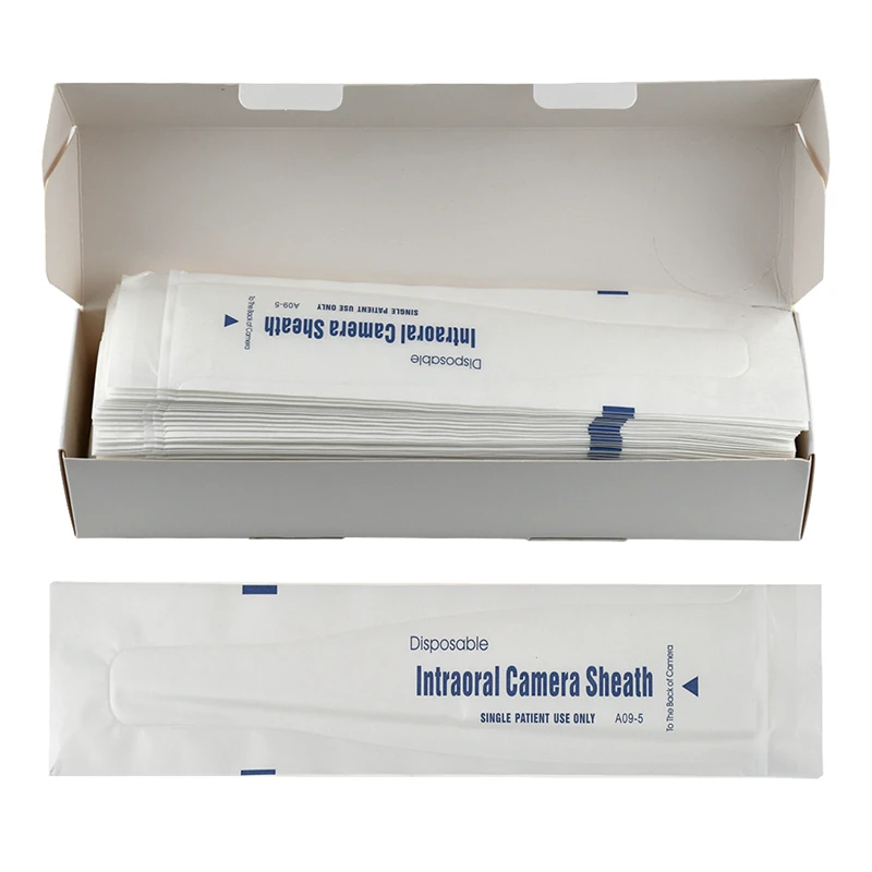 100pcs/box Dental Intraoral Camera Sheath Disposable Protective Cover Intraoral Camera Sleeves Oral Endoscope Sheath Clinic