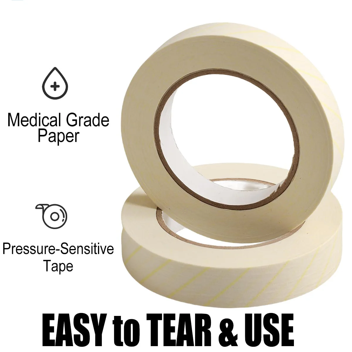 AG 50m/Roll Dental Sterilization Indicator Tape Medical Autoclave Cards Steam Indicator Tape Oral Care Supplies Dentrist Lab