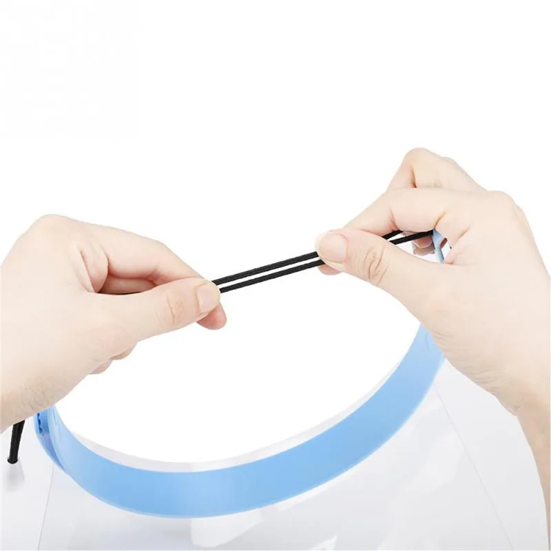 10pcs Dental Protective Face Dental Face Shield 1 Shelf 10Pcs Detachable Face Shield Anti-Fog Dustproof Replacement Covers