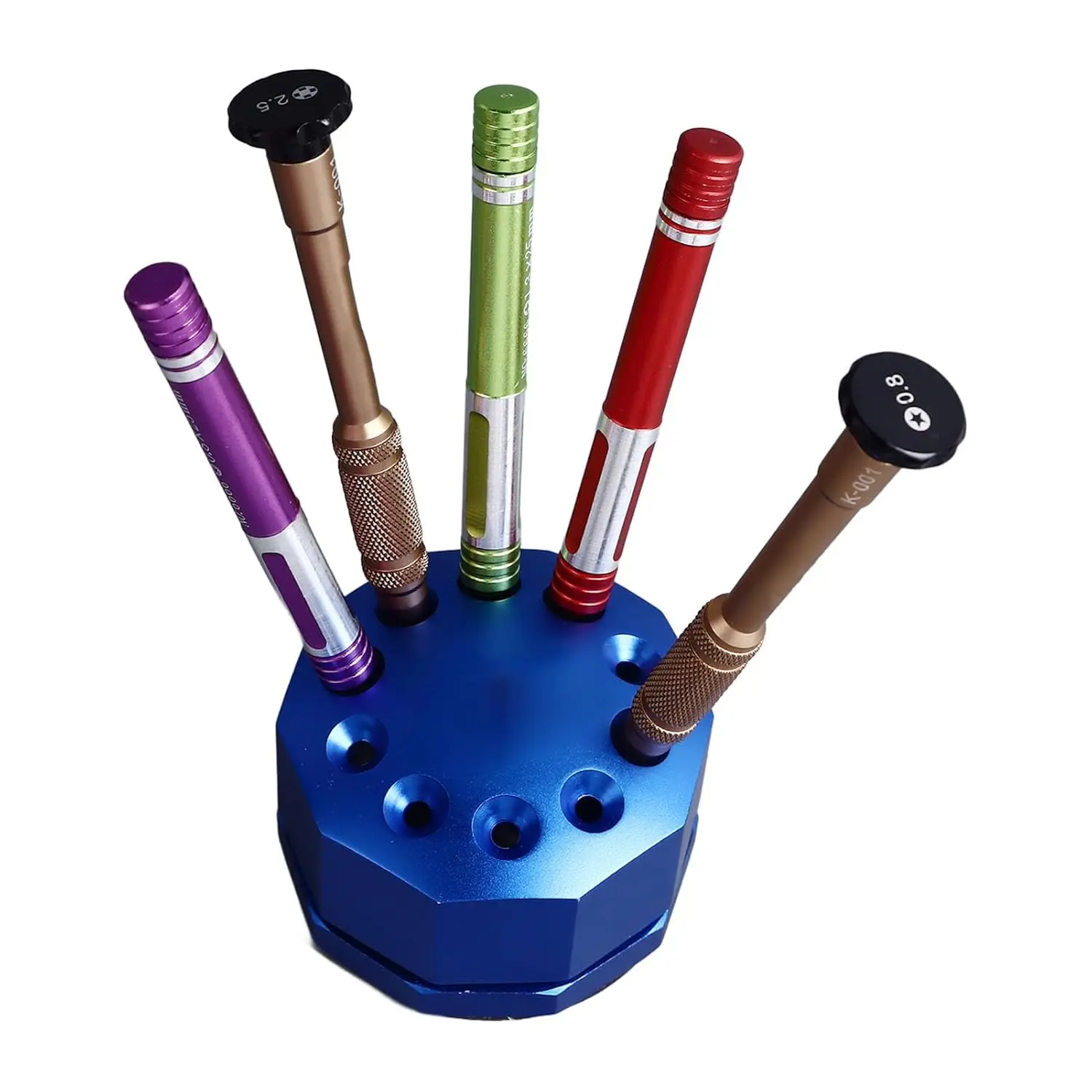 AG Dental Multi-function Screwdriver Storage Holder Rotating Box 360° Rotate Non-Slip Base Storage Box Screwdrivers Tool