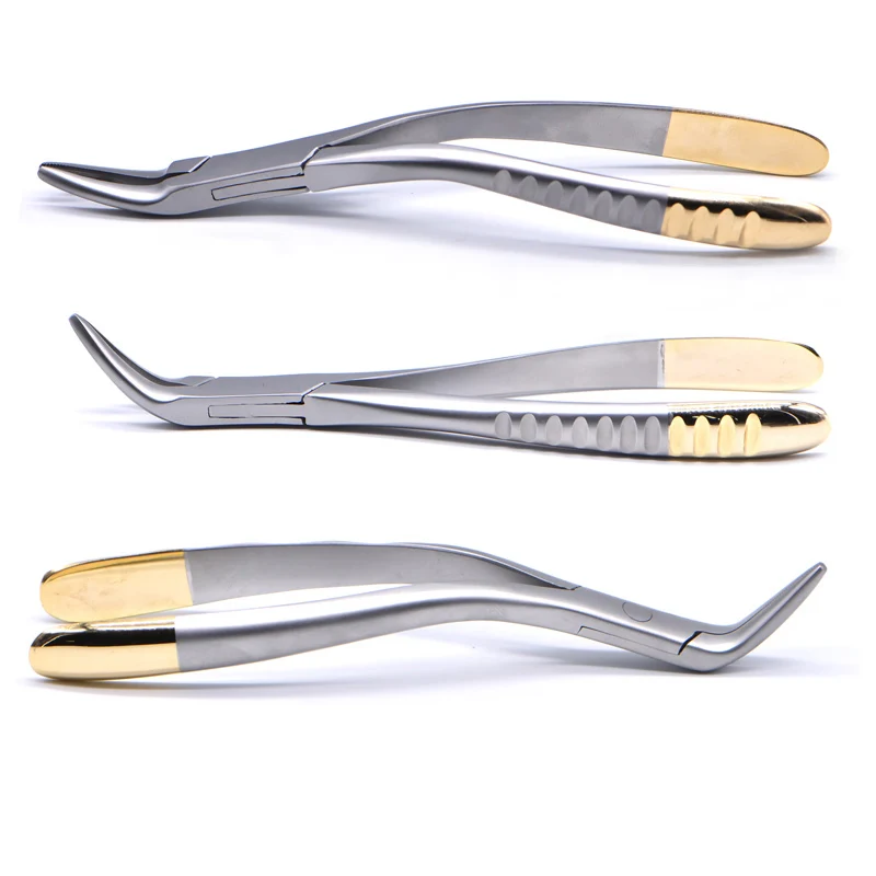 Dental Root Fragment Tooth Extraction Forceps Tooth Pliers Dental Instrument Curved Maxillary Mandibular Teeth Plier Dental tool