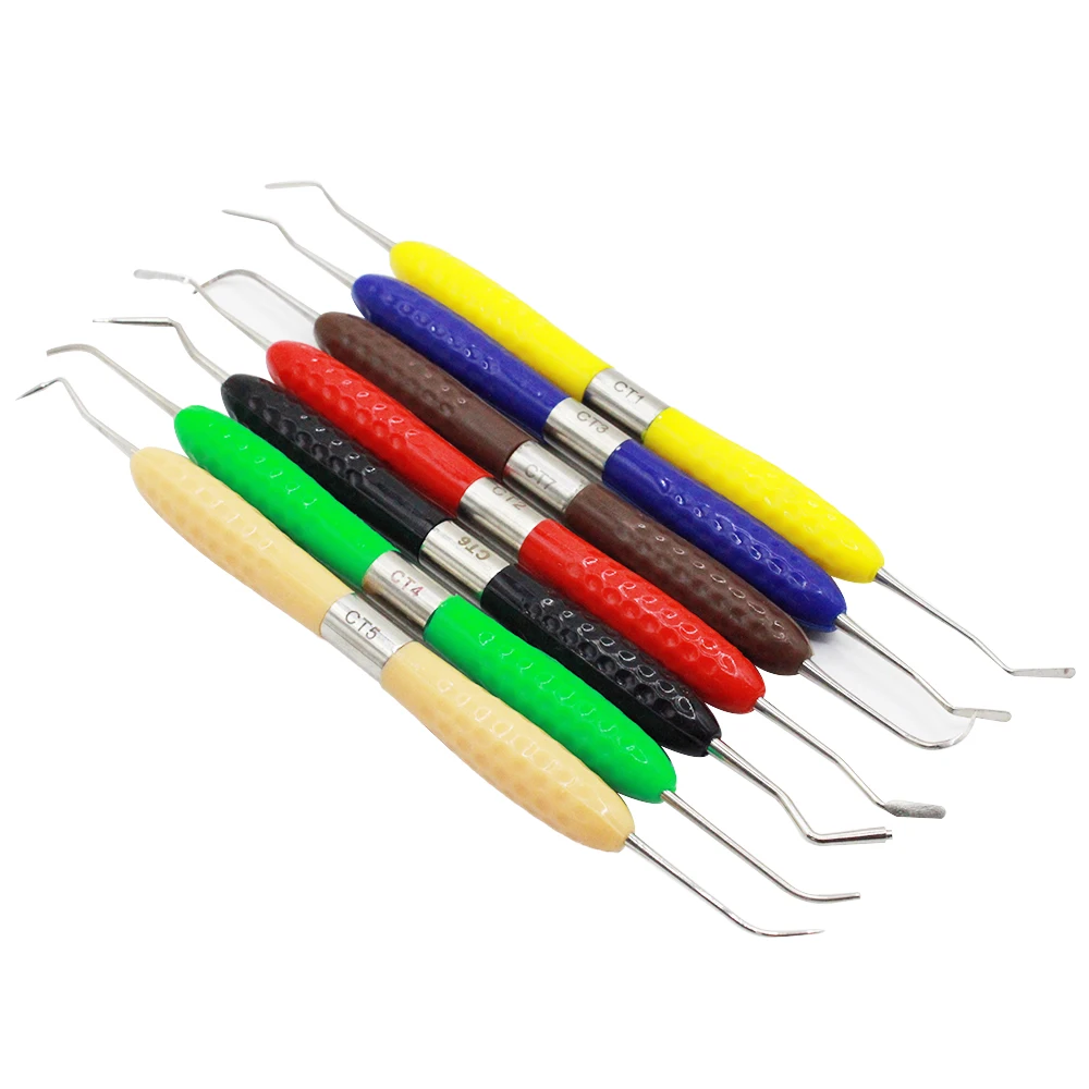 AG 1Set Double-Head Dental Composite Resin Filling Spatula Restoration Resin Filler Restoration Instrument Dentist Tools