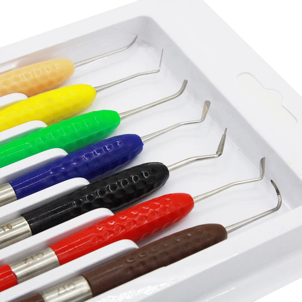 AG 1Set Double-Head Dental Composite Resin Filling Spatula Restoration Resin Filler Restoration Instrument Dentist Tools