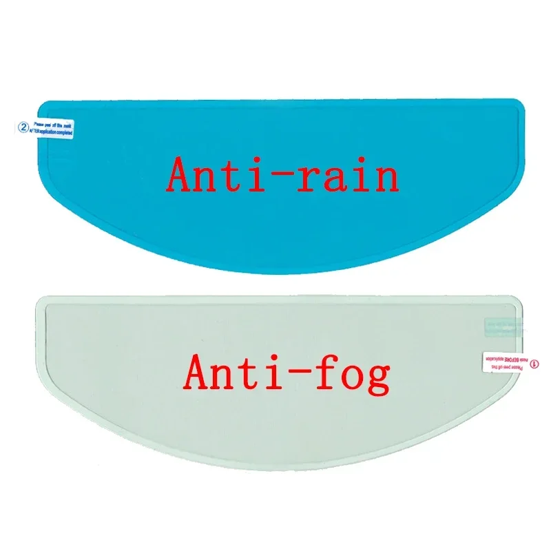 1-2Pcs Motorcycle Helmet Clear Rainproof/Anti-fog Film Helmet Lens Durable Nano Coating Sticker Safety Driving Moto Accessories