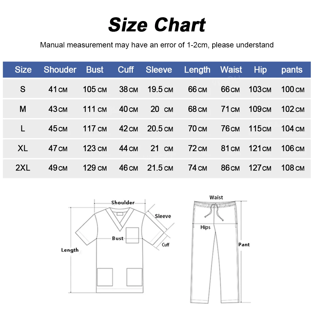 Medical Uniform Scrub Hospital Working Scrubs Set Wholesale Nursing Scrub Uniforms Women Healthcare Pharmacy Clinic Work Clothes