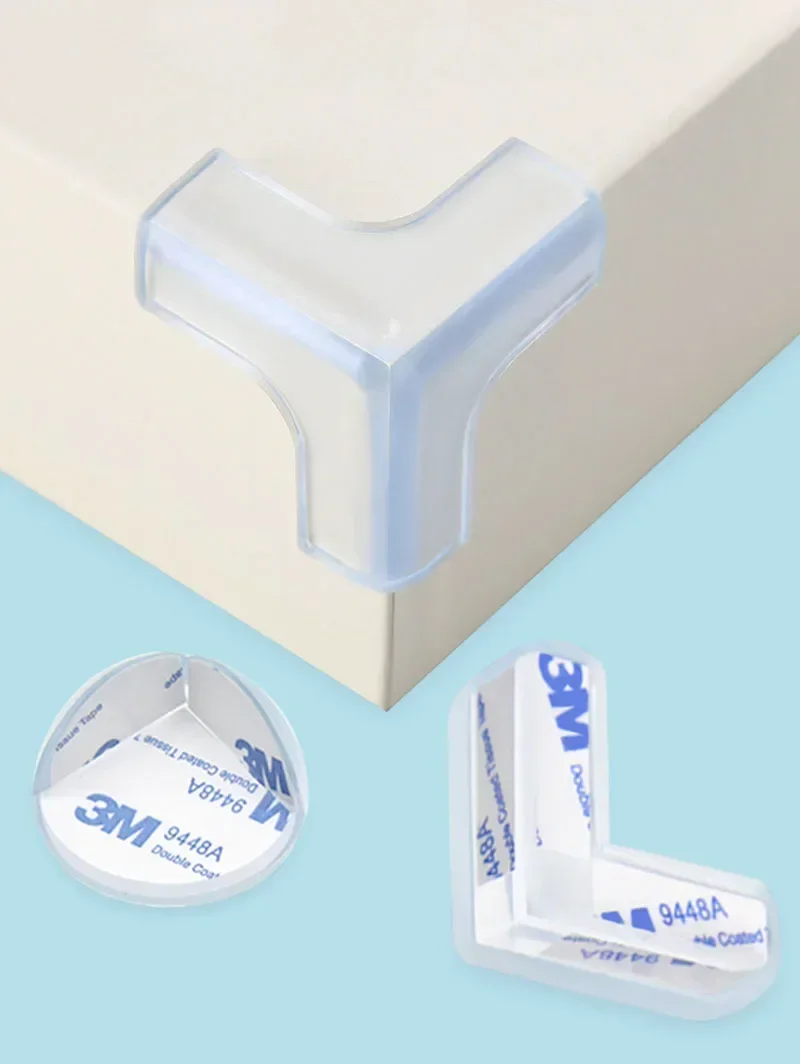 4/10pcs Children Anti Collision Corner Edge Protection Guards Baby Safety Corner Silicone Protector Table Soft Transparent