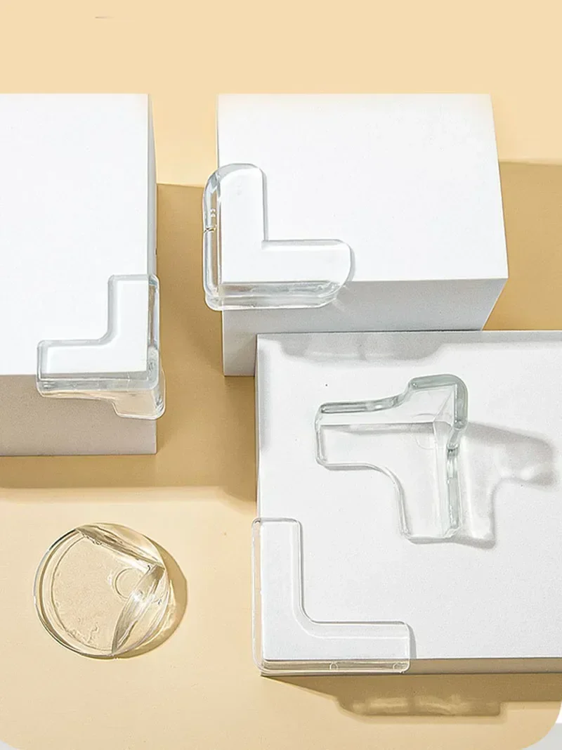 4/10pcs Children Anti Collision Corner Edge Protection Guards Baby Safety Corner Silicone Protector Table Soft Transparent