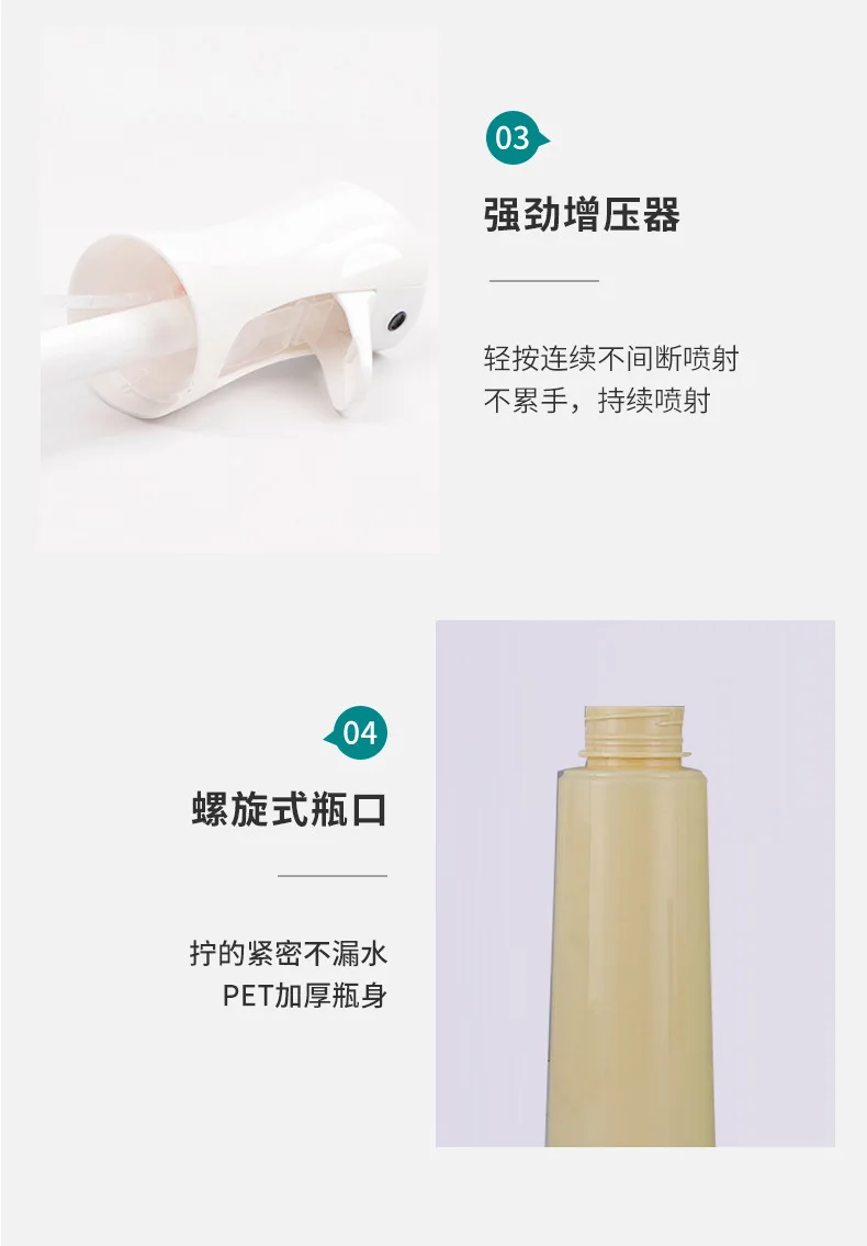 200/300/500ml Continuous Spray Refillable Bottle for Hair Salon 、Daily Moisturizing and Garden Use,Fine Mist Spray Bottle