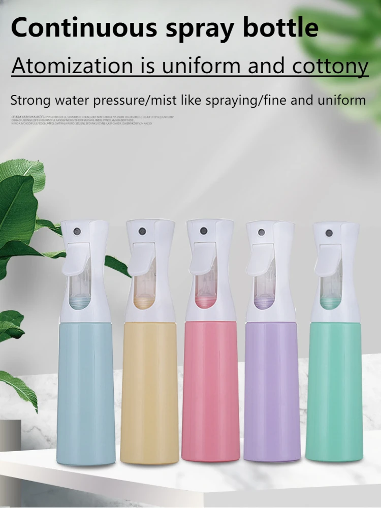 200/300/500ml Continuous Spray Refillable Bottle for Hair Salon 、Daily Moisturizing and Garden Use,Fine Mist Spray Bottle