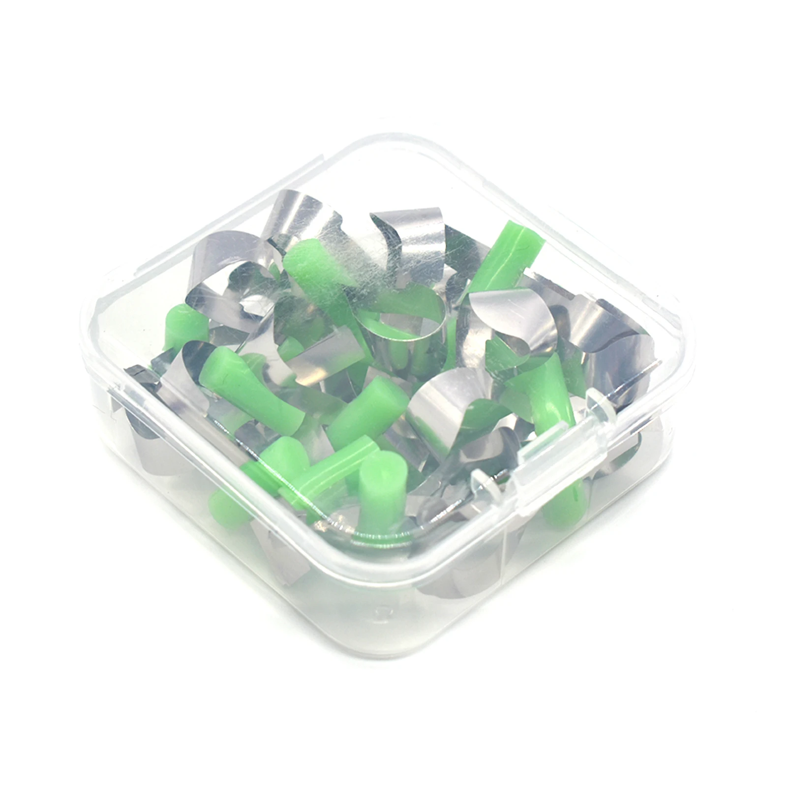 AG 20pcs/Box Dental Forming Sheet Orthodontic Sectional Contoured Metal Matrice Dentistry Matrix Bands Automatrix Locker
