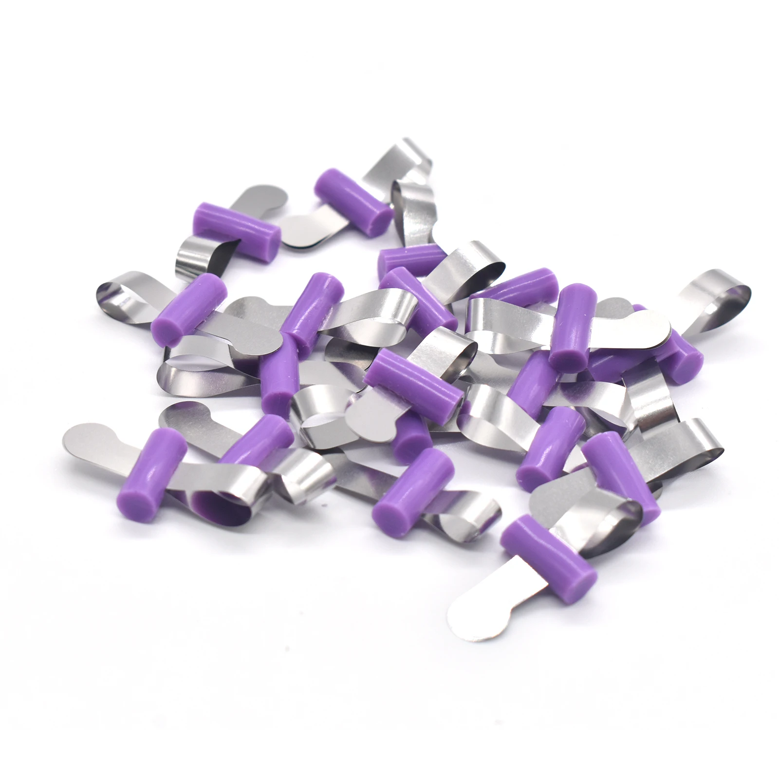 AG 20pcs/Box Dental Forming Sheet Orthodontic Sectional Contoured Metal Matrice Dentistry Matrix Bands Automatrix Locker