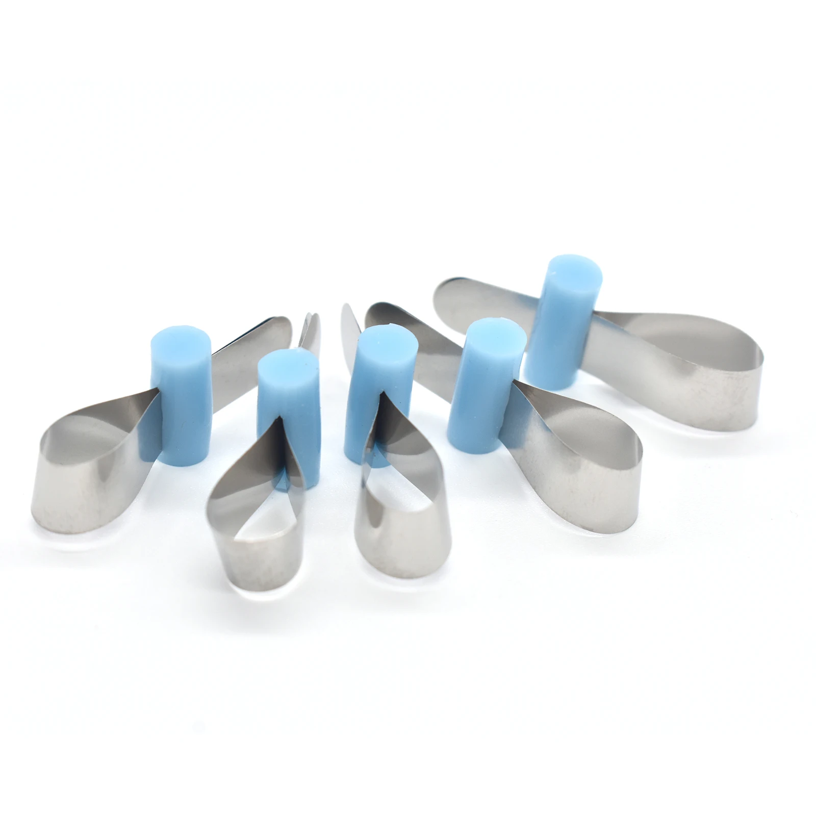 AG 20pcs/Box Dental Forming Sheet Orthodontic Sectional Contoured Metal Matrice Dentistry Matrix Bands Automatrix Locker