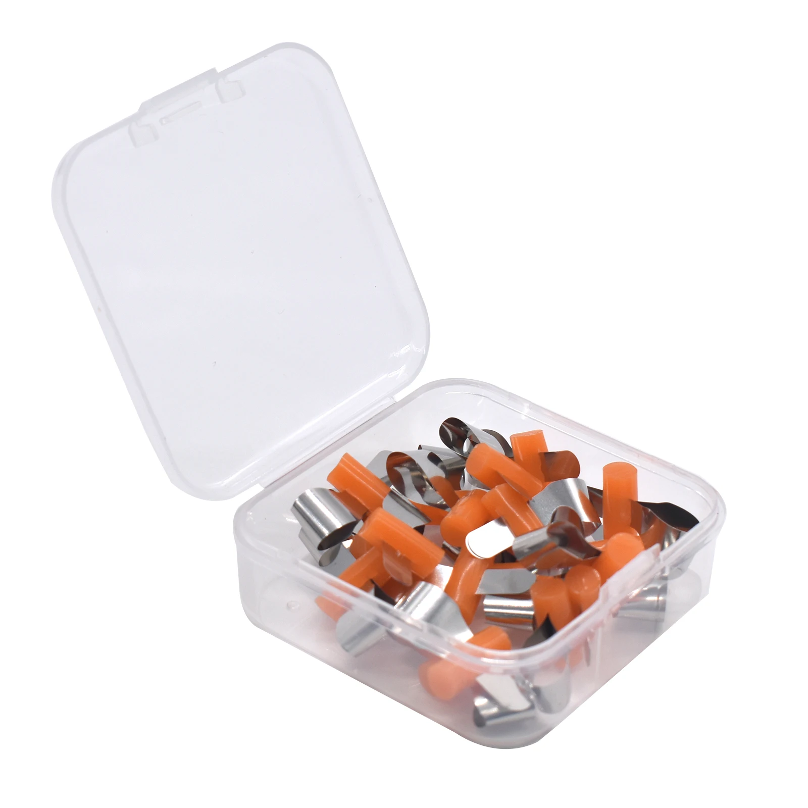 AG 20pcs/Box Dental Forming Sheet Orthodontic Sectional Contoured Metal Matrice Dentistry Matrix Bands Automatrix Locker