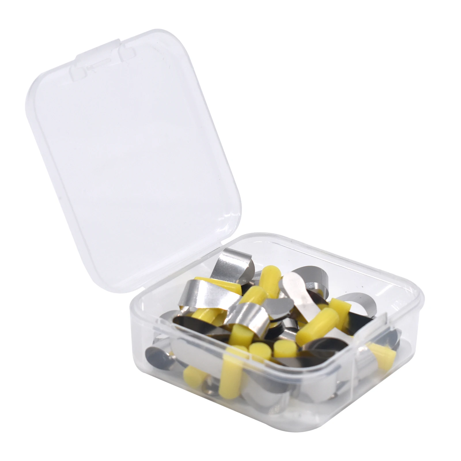 AG 20pcs/Box Dental Forming Sheet Orthodontic Sectional Contoured Metal Matrice Dentistry Matrix Bands Automatrix Locker