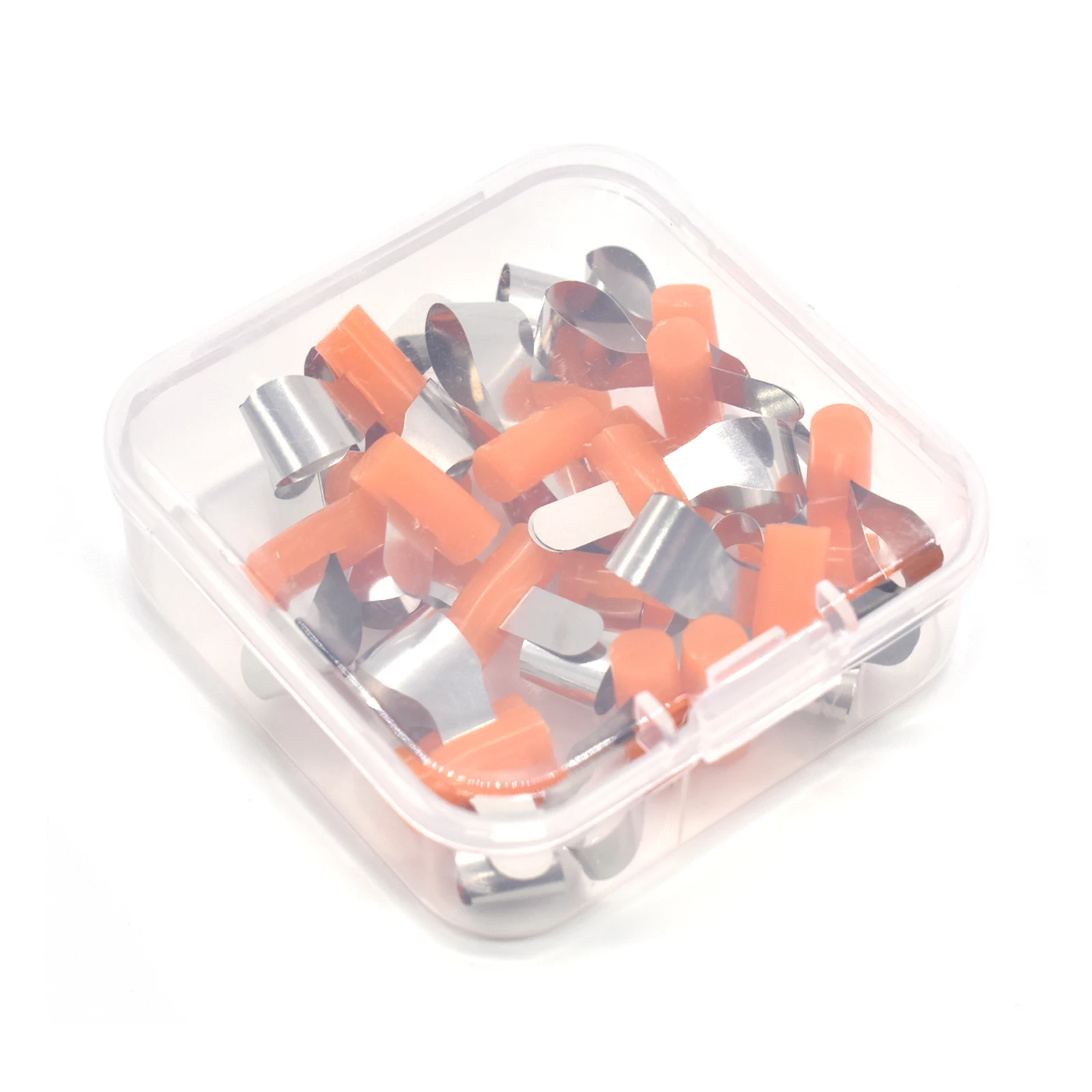 AG 20pcs/Box Dental Forming Sheet Orthodontic Sectional Contoured Metal Matrice Dentistry Matrix Bands Automatrix Locker