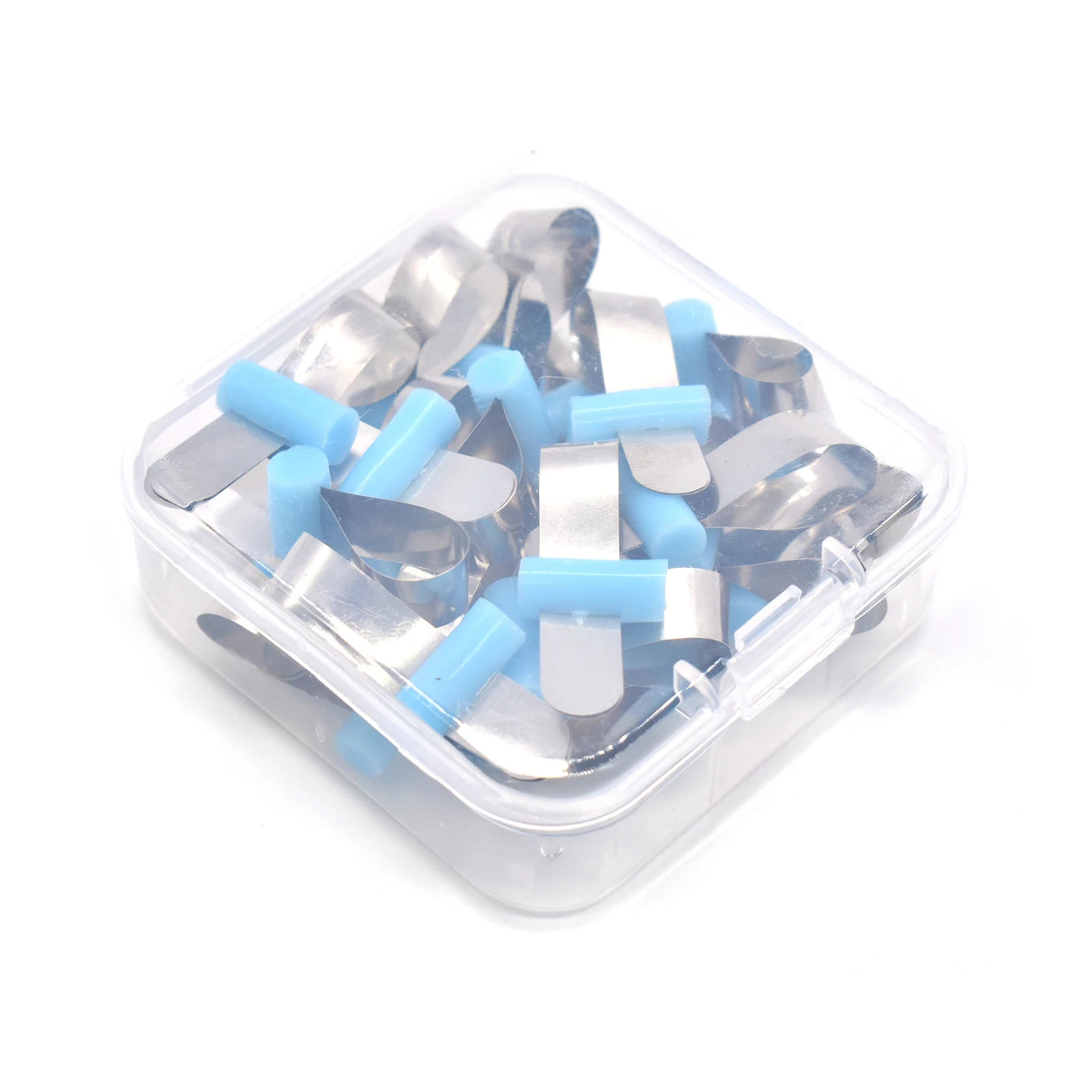 AG 20pcs/Box Dental Forming Sheet Orthodontic Sectional Contoured Metal Matrice Dentistry Matrix Bands Automatrix Locker