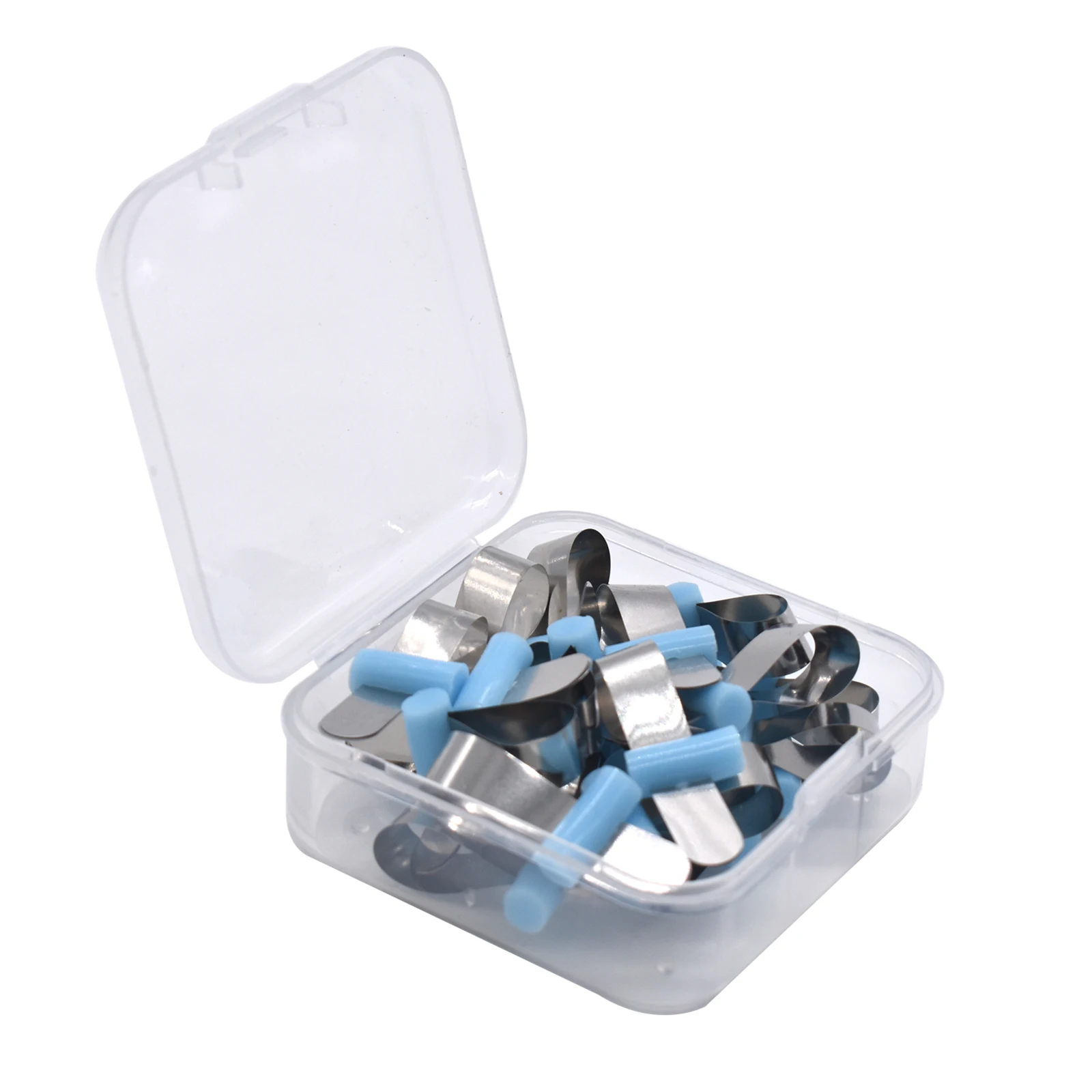 AG 20pcs/Box Dental Forming Sheet Orthodontic Sectional Contoured Metal Matrice Dentistry Matrix Bands Automatrix Locker
